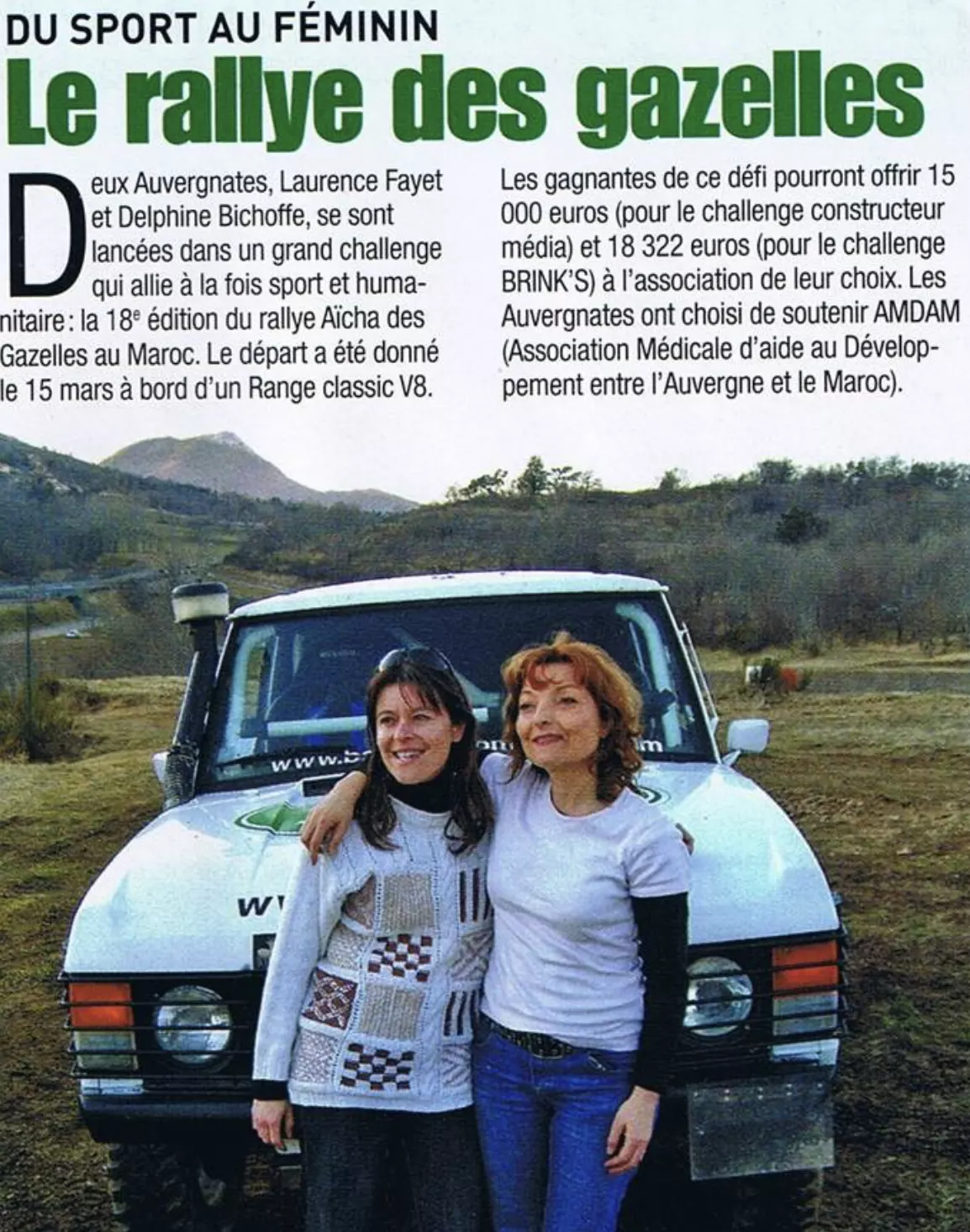 Gazelles sport Auvergne – édition Régionale Mars