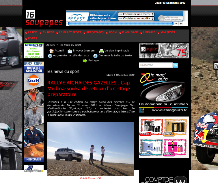 16 Soupapes du 4 décembre – Article Web