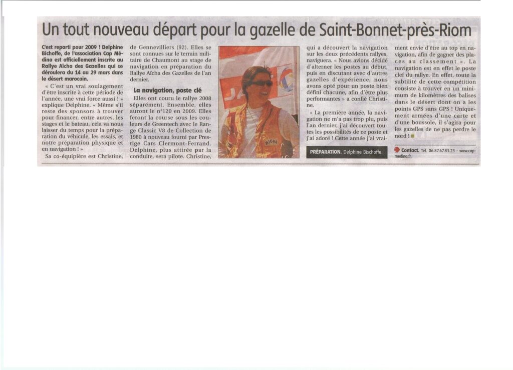 La montagne, édition de Riom – Octobre 2008