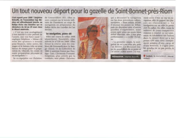 La montagne, édition de Riom – Octobre 2008