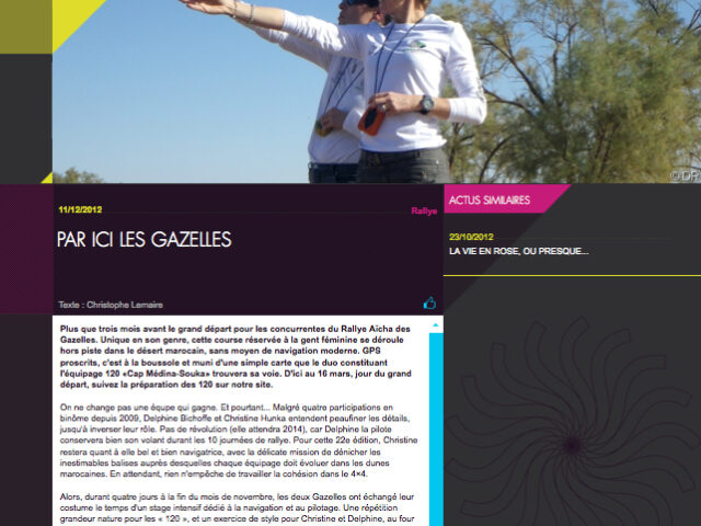 Sportiva – Article Web du 11 décembre