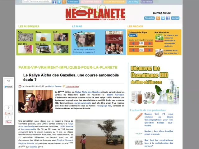 rallye des gazelles neoplanette