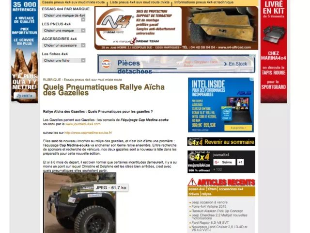 Journal du 4X4 – Gazelles