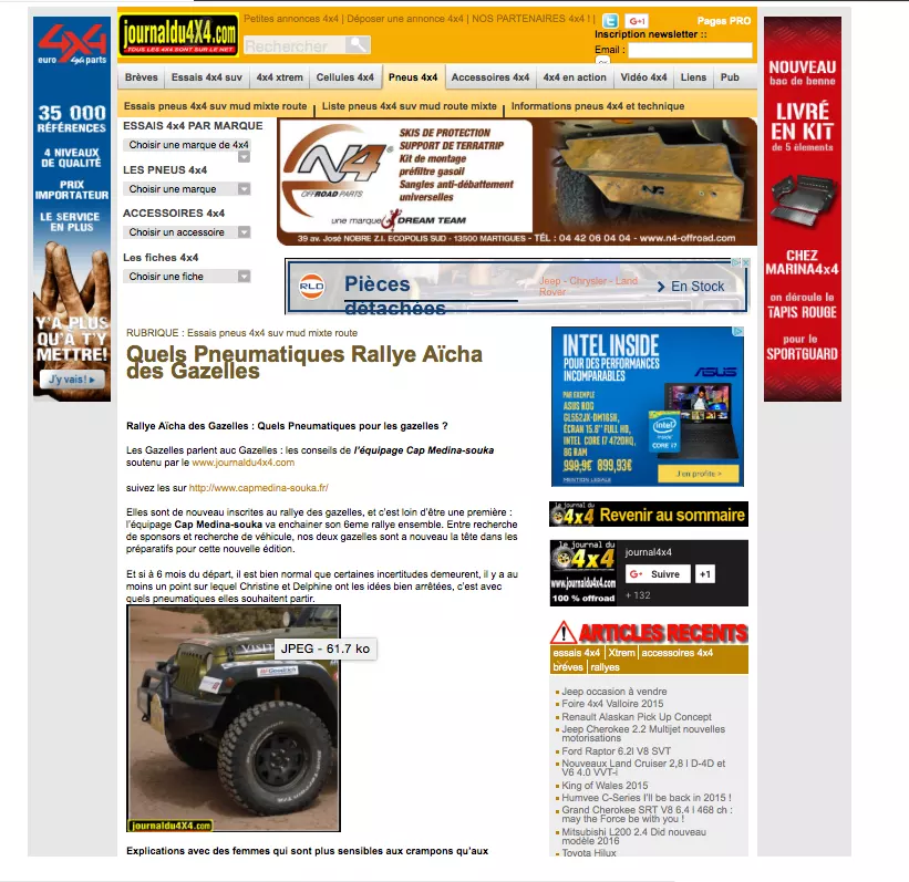 Journal du 4X4 – Gazelles