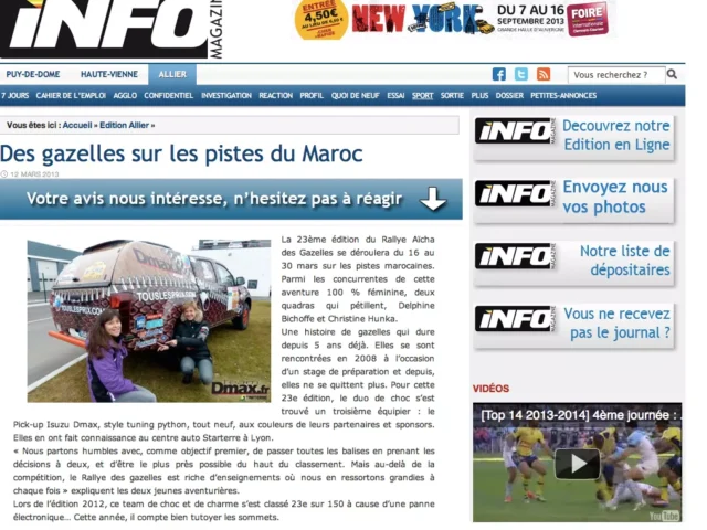 Rally des gazelles info
