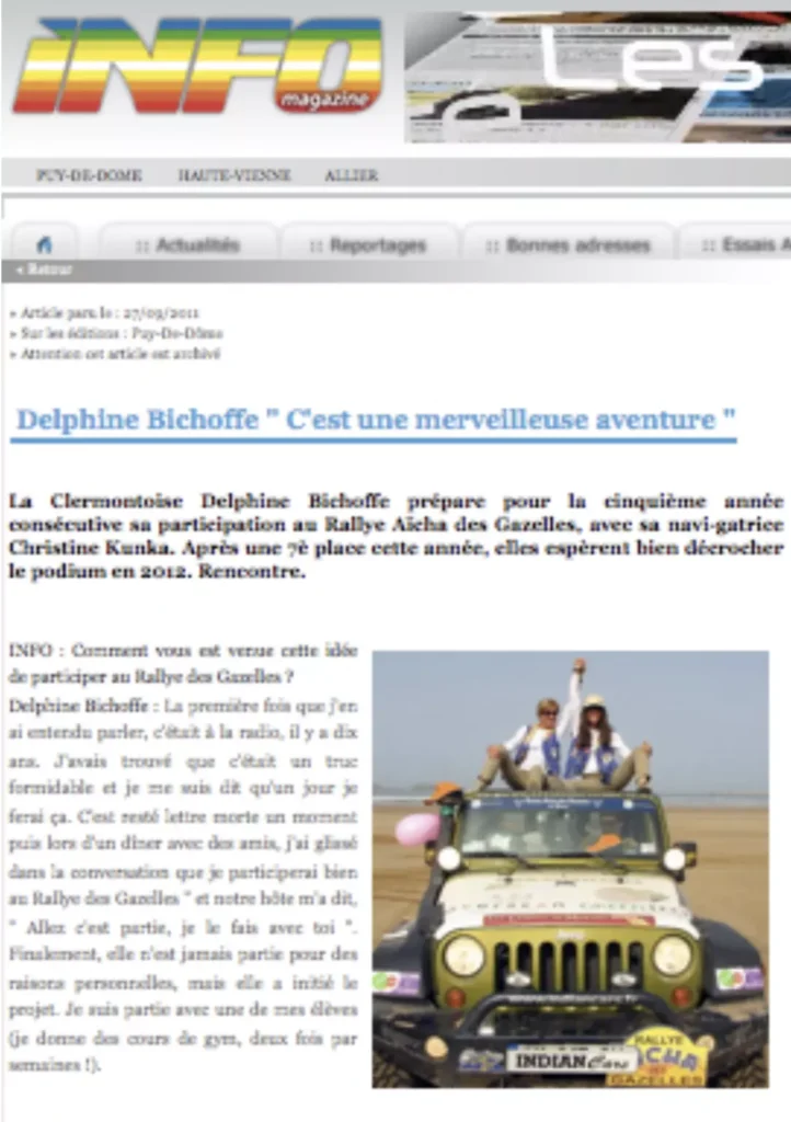 Rallye des gazelles -Infomag-septoct