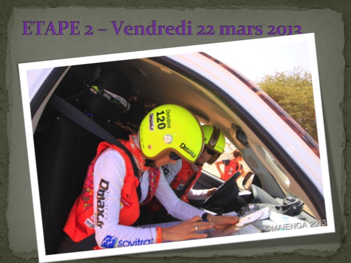 Rallye des Gazelles 2013 -étape 2