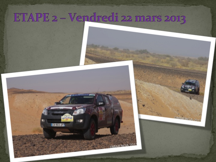 Rallye des Gazelles 2013 -etape 2