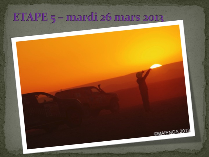 Rallye des Gazelles DEPART ETAPE