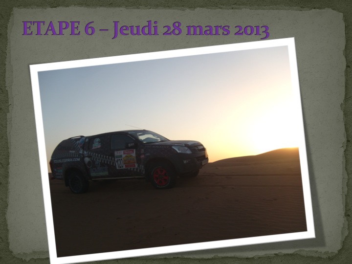 Rallye des Gazelles 2013 - dunes chegaga