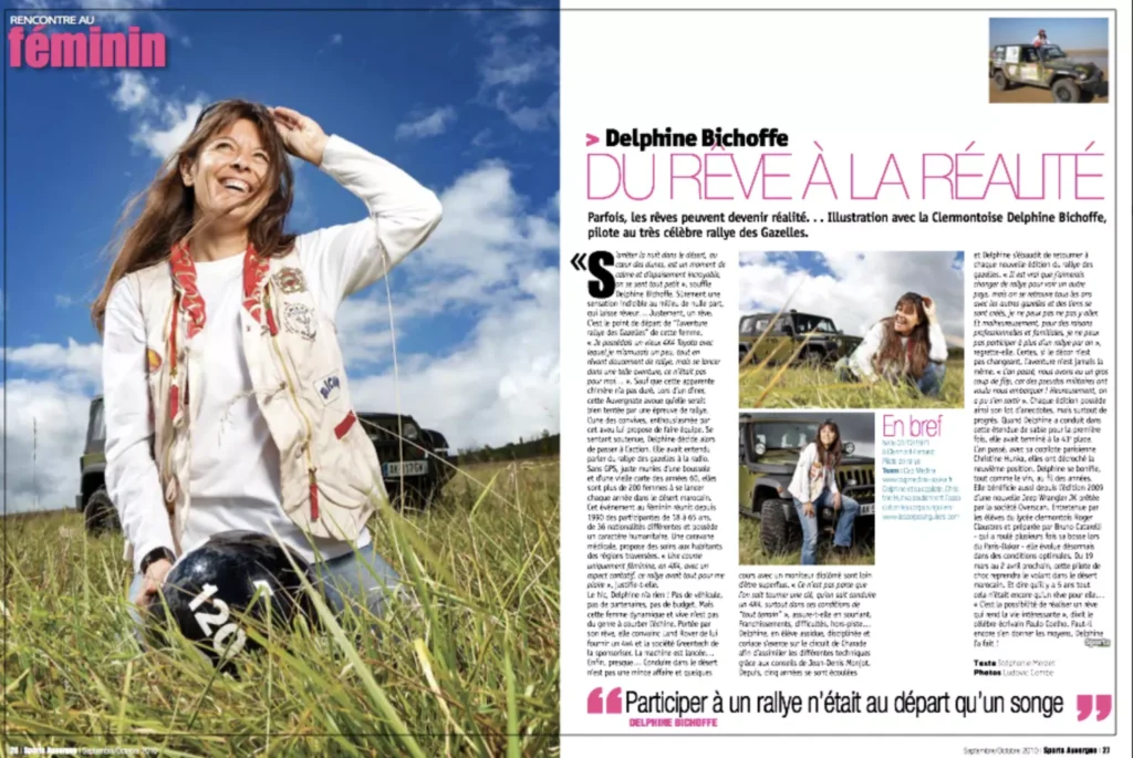 Gazelle Delphine Bichoffe : sport auvergne