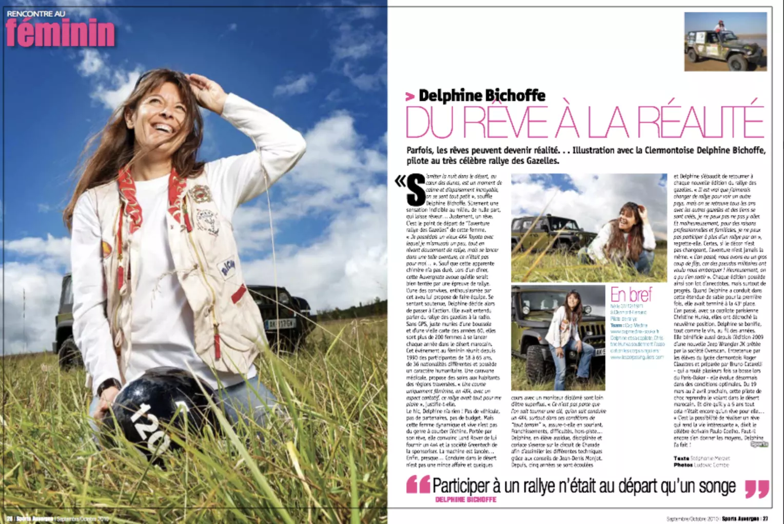 Gazelle Delphine Bichoffe : sport auvergne