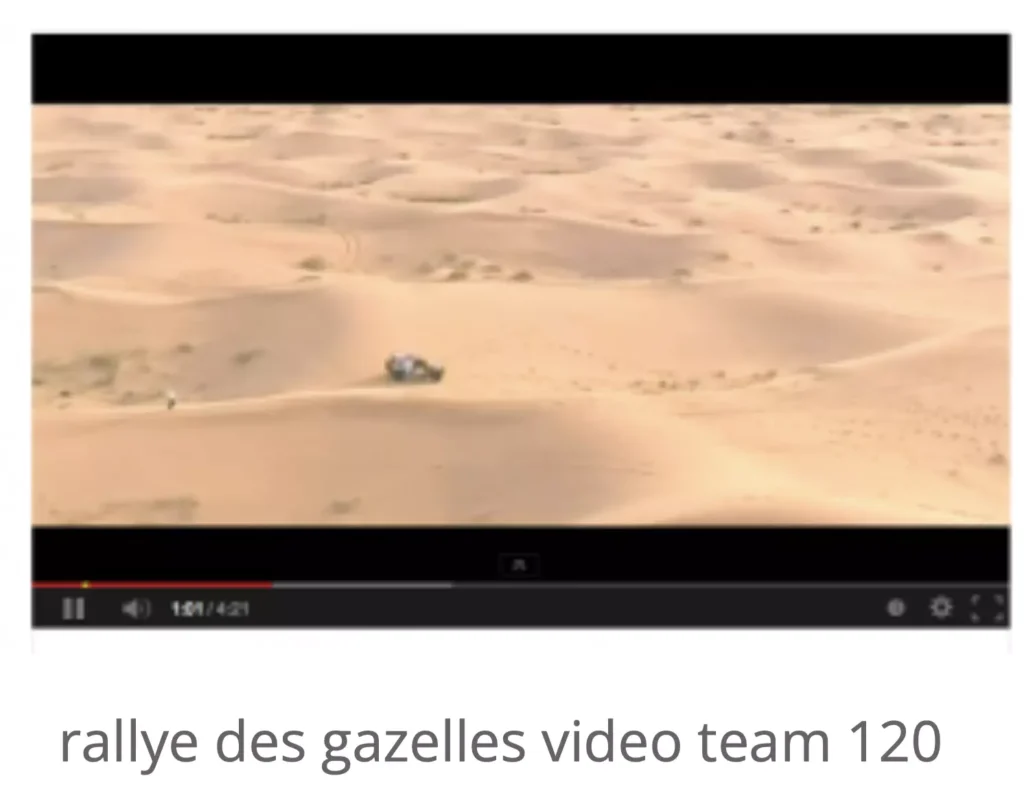 rallye des gazelles video team 120