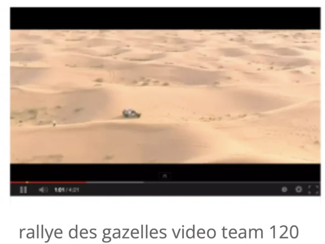rallye des gazelles video team 120
