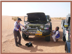 Rallye des Gazelles 2011 - Etape 4 - Gonflage