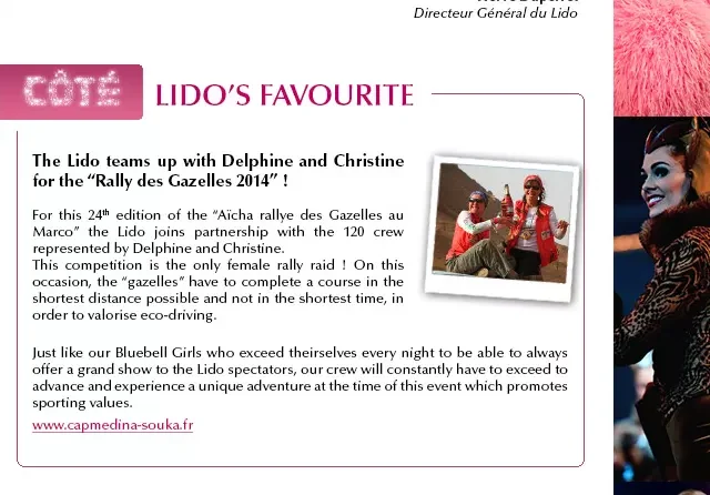 Le lido – Gazelles sur la newsletter d’avril