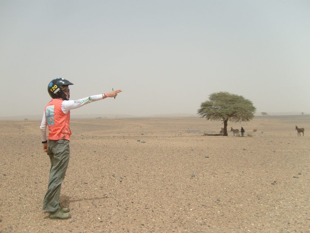 rallye des gazelles - prise de cap