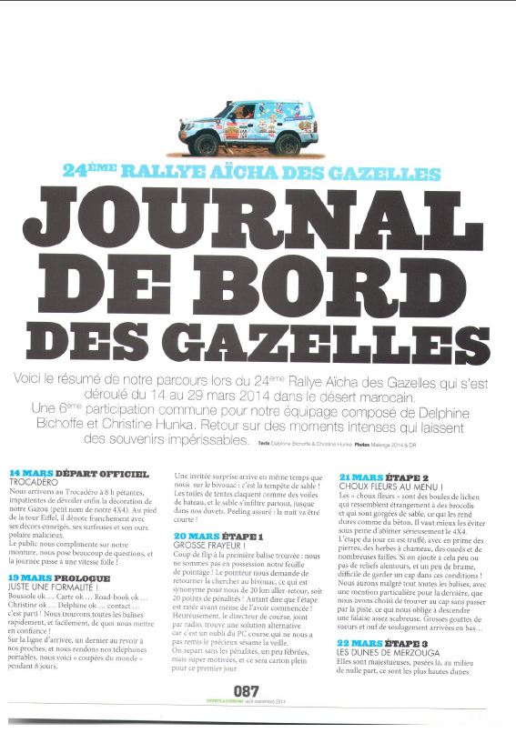 Sport Auvergne gazelles