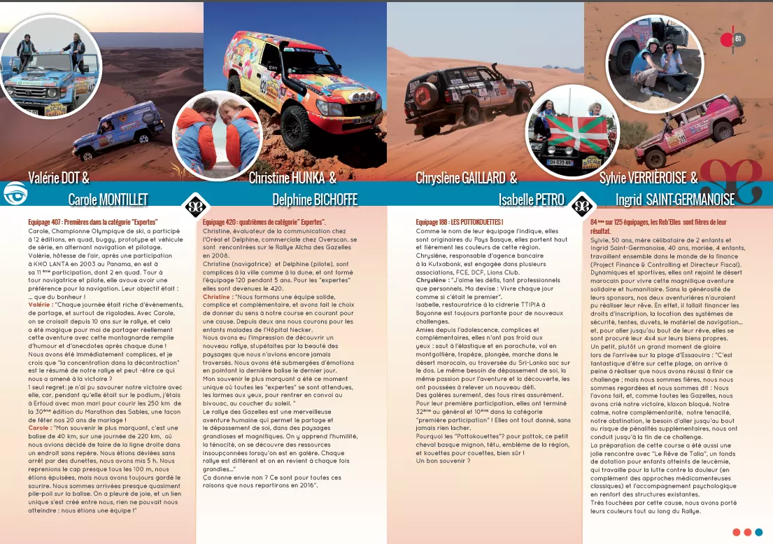 Automobelle et les gazelles