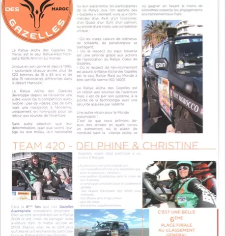 Comete – Rallye des Gazelles