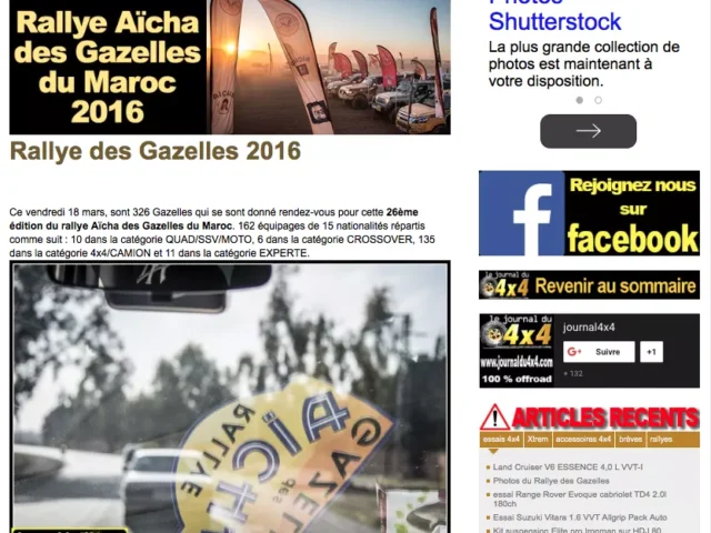 Le journal du 4X4