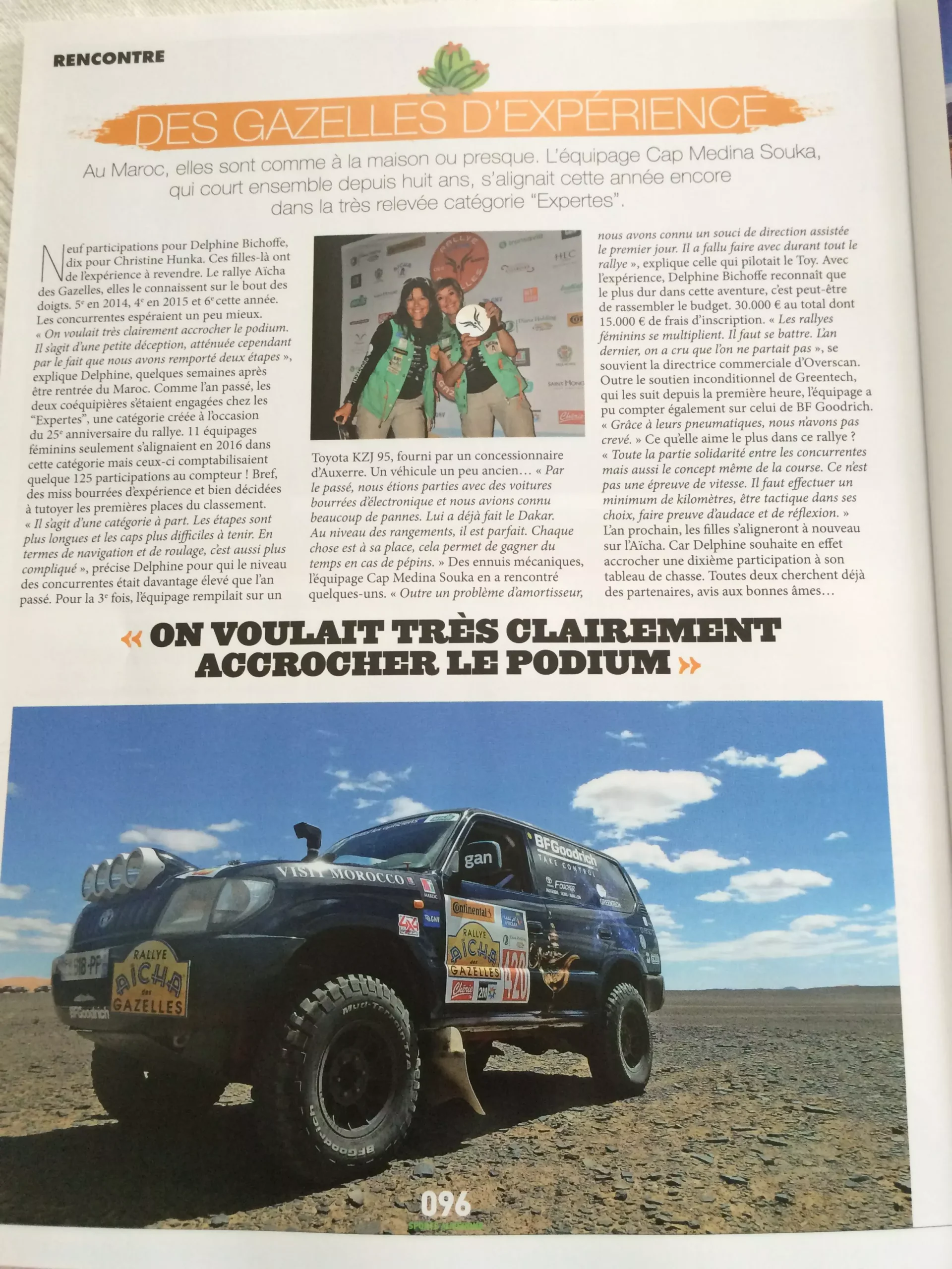 Sport Auvergne juin juillet 2016 _ Gazelles