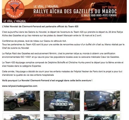Actualités du Novotel