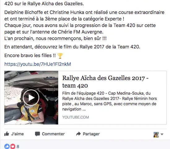 Chérie FM – PAGE Facebook