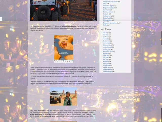 Le magazine de la discothèque – Rallye des Gazelles – team 420