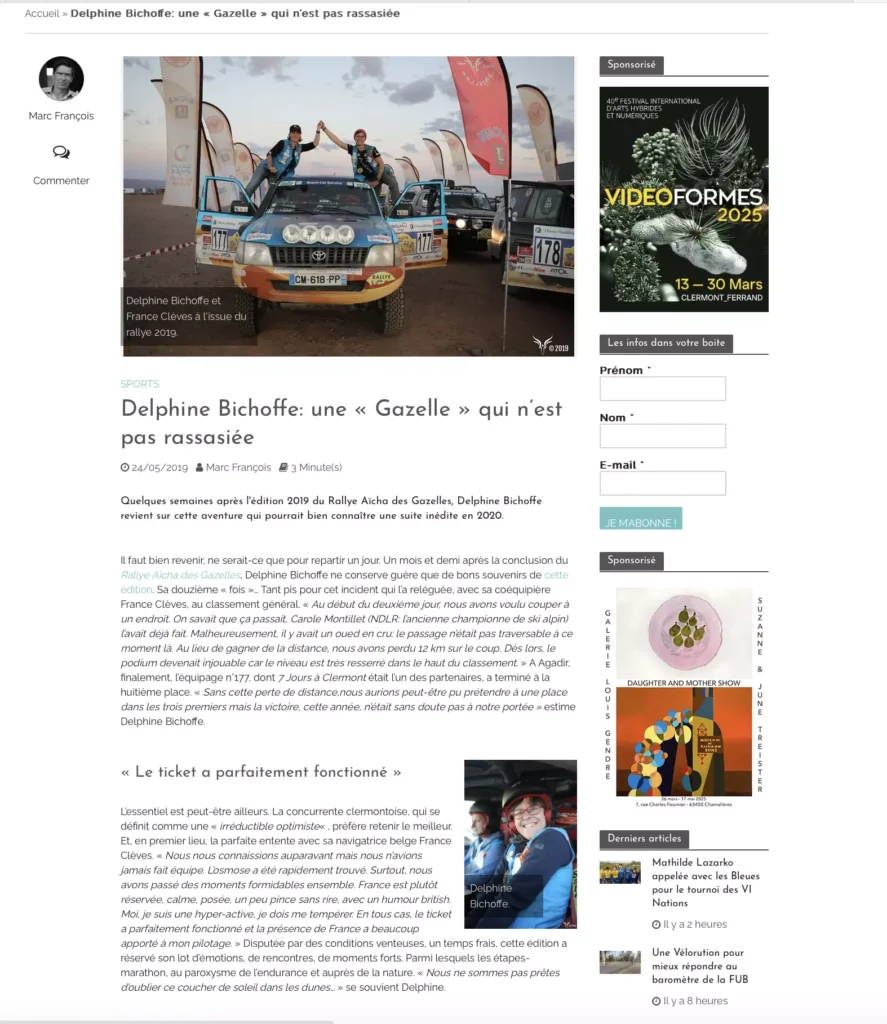 Delphine Bichoffe: une « Gazelle » qui n’est pas rassasiée
