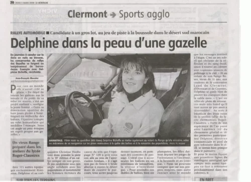 Rallye des gazelles 2009 revue de presse Bichoffe